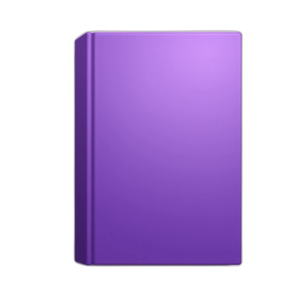 bu using a uniq gradients purple generate a smooth book-emoji