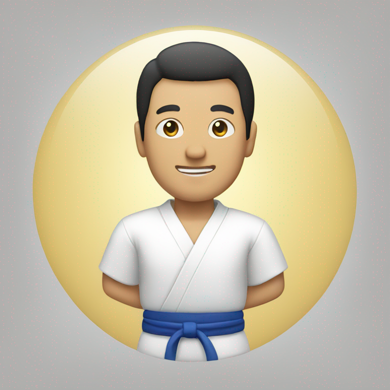 Man doing jiu jiutsu-emoji