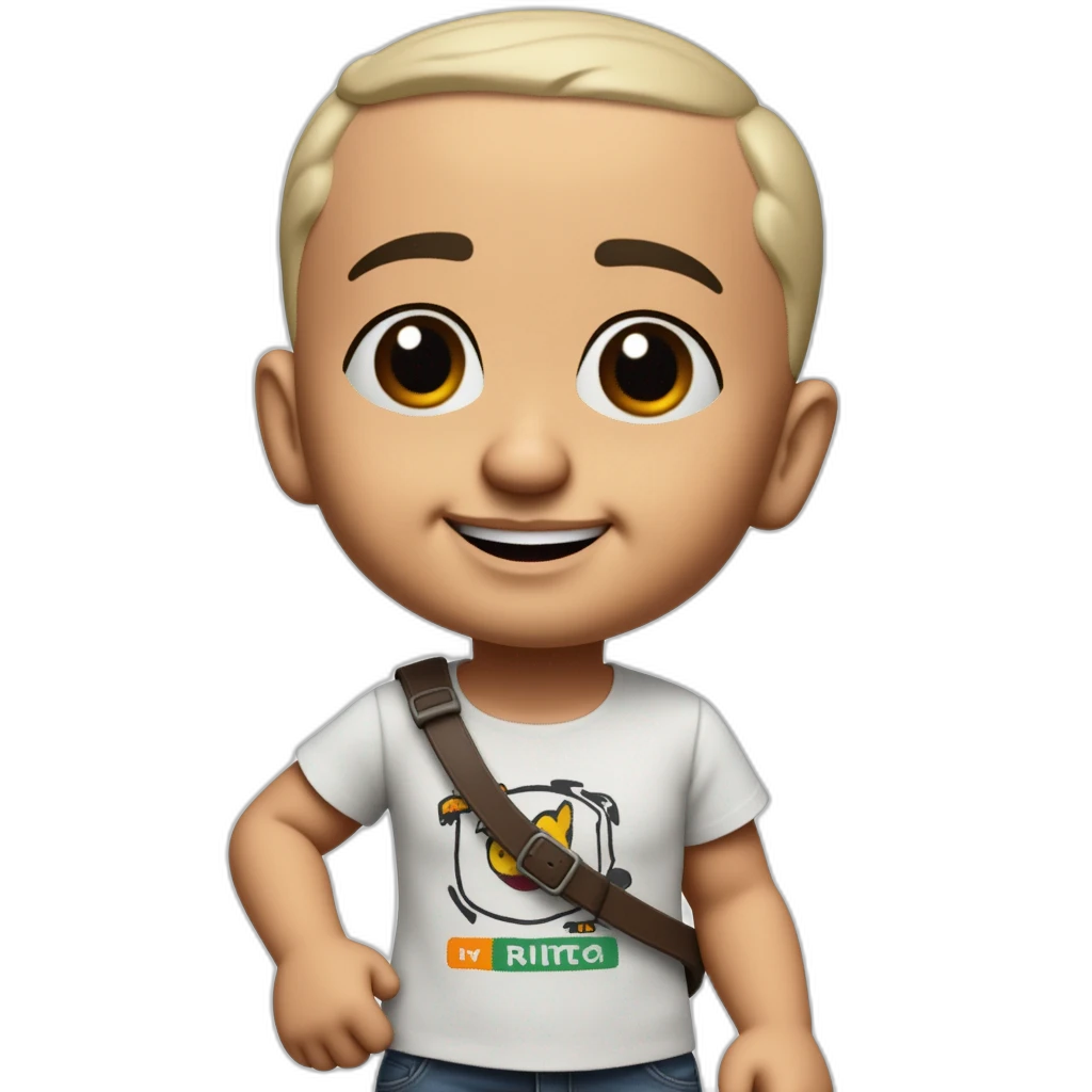 boneco gtav com cabelo de xuxa branco-emoji