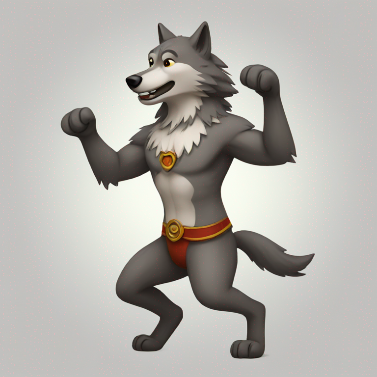 dancing wolf-emoji