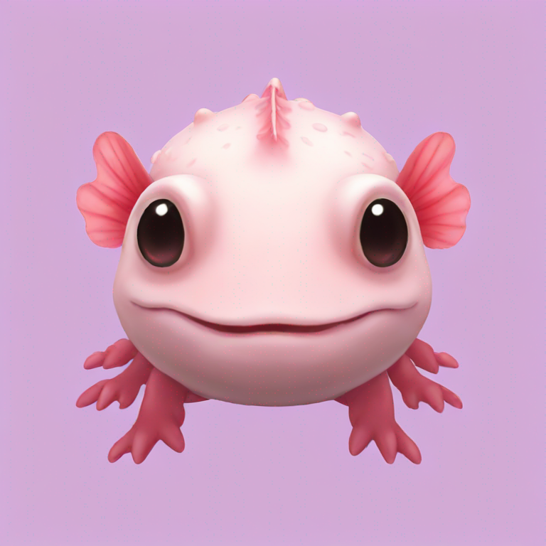 an axolotl-emoji