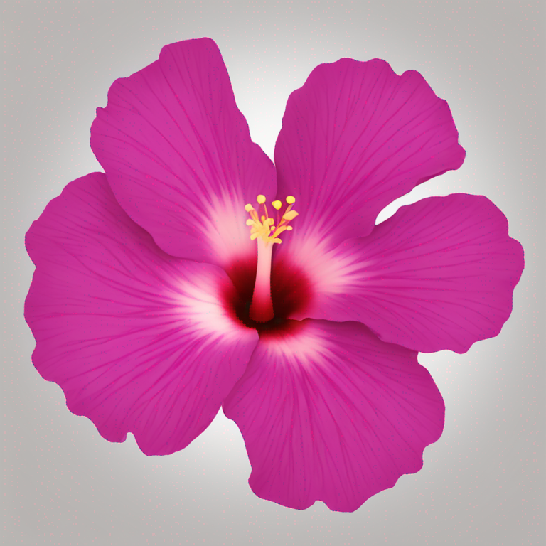 beautifull hisbiscus flower-emoji