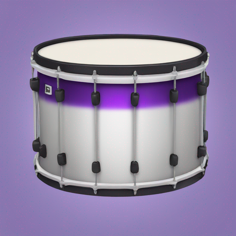 Purple beat drum-emoji