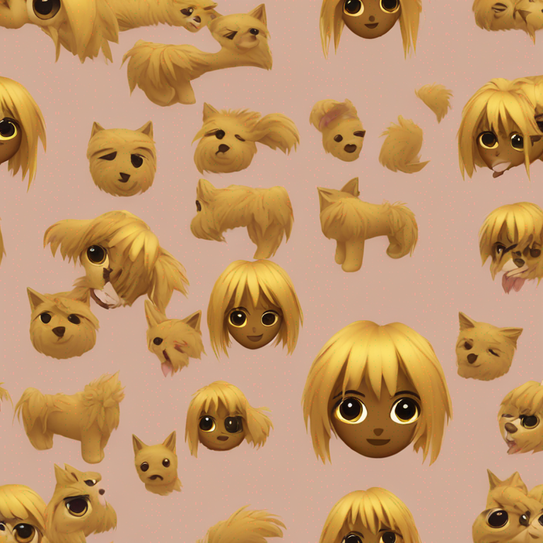 chica con flequillo y pelo oscuro que acaricia un gato-emoji