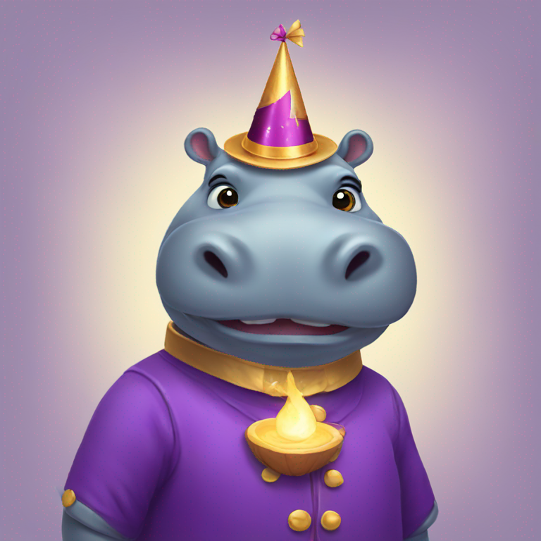 magical hippo-emoji