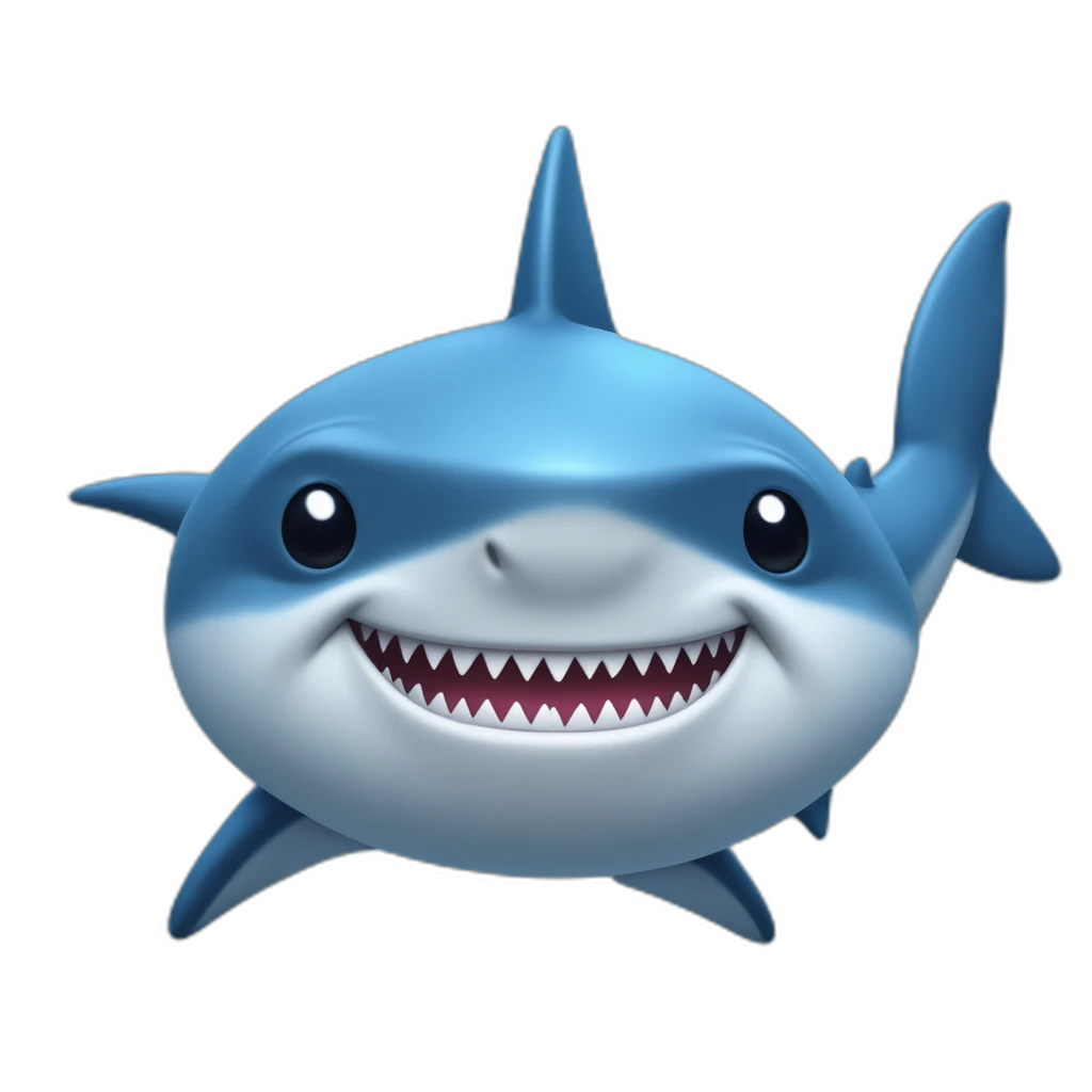 cute shark-emoji