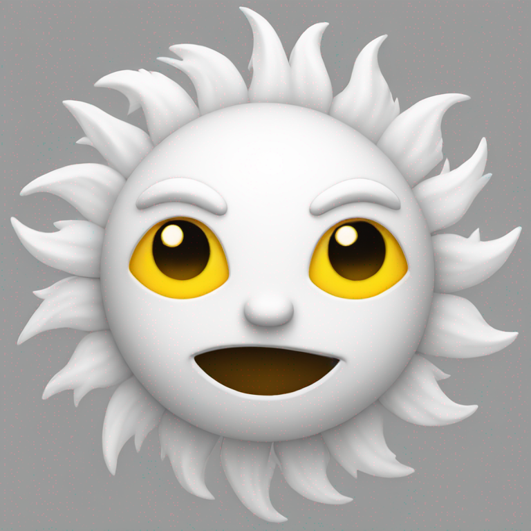 White sun-emoji