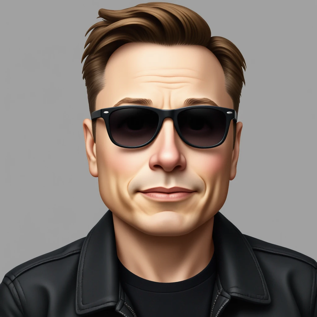 Elon Musk wearing sunglasses-emoji