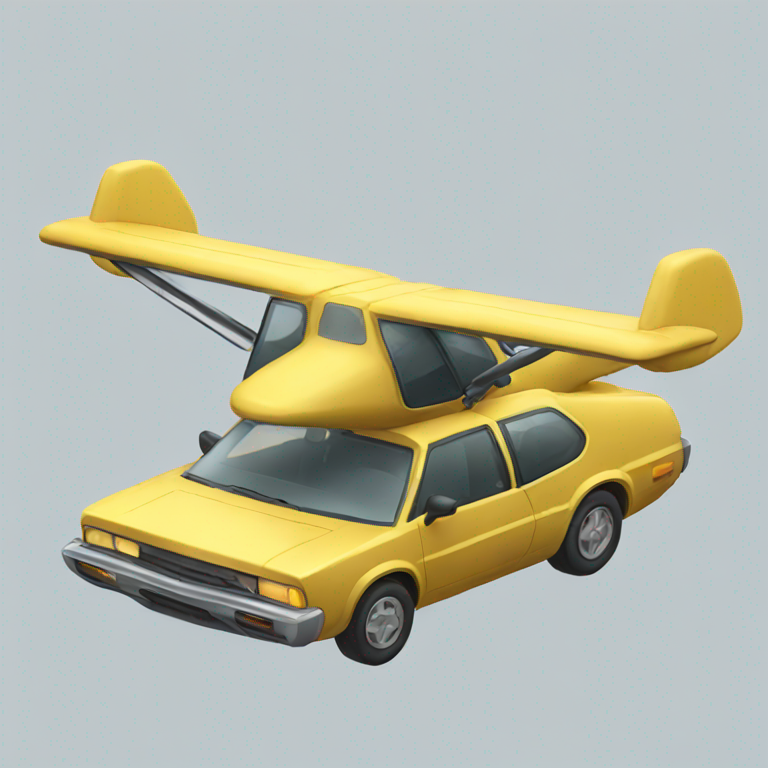 Flying car-emoji