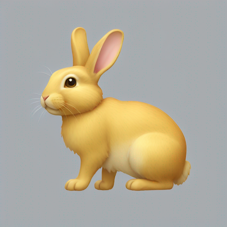 rabbit，yellow-emoji