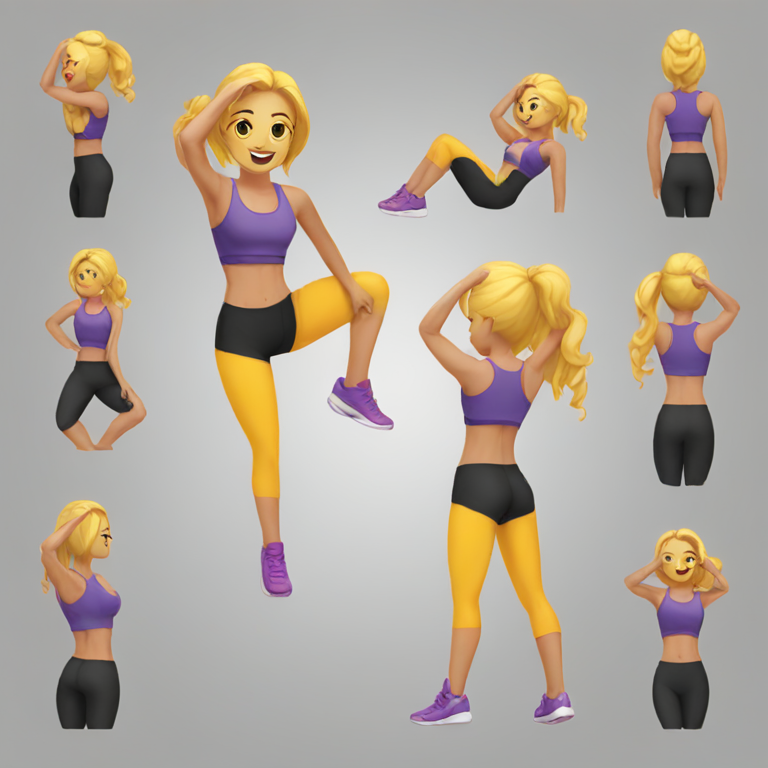 mujer gym-emoji