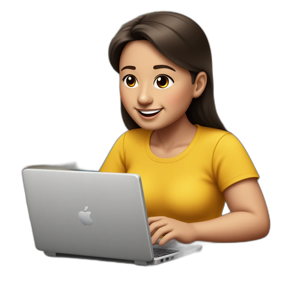 un chico con una laptop-emoji