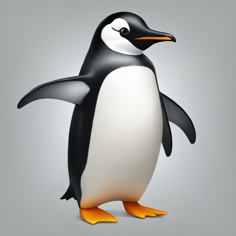 a penguin standing-emoji