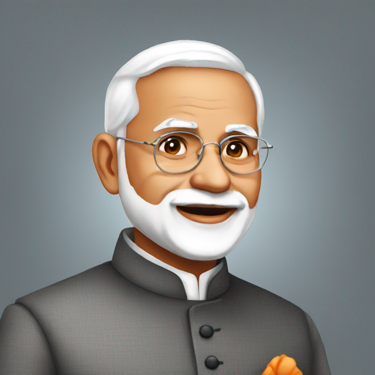 indian president modi emoji-emoji