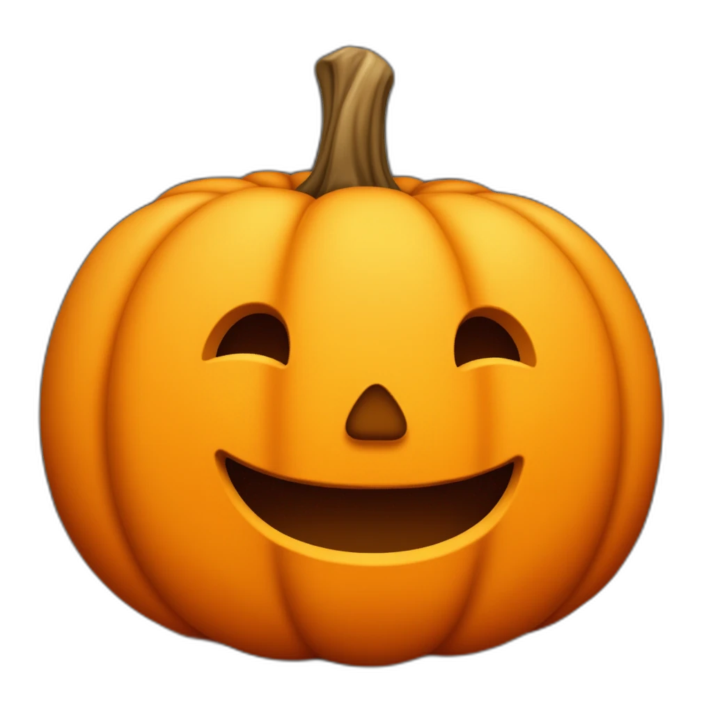 Smiling pumpkin-emoji