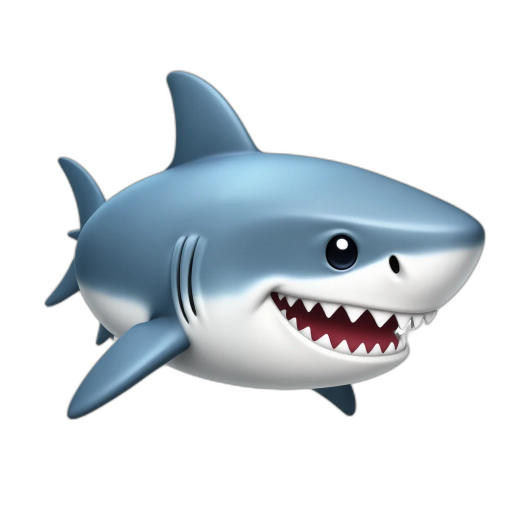 cute shark-emoji