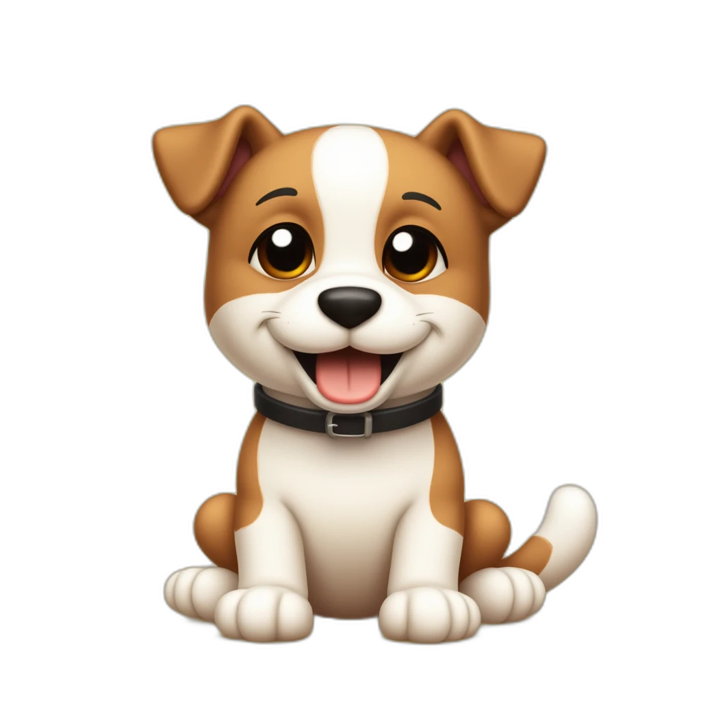 a cute dog-emoji