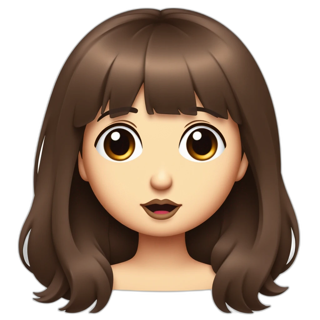 wake up long hair girl emoji-emoji