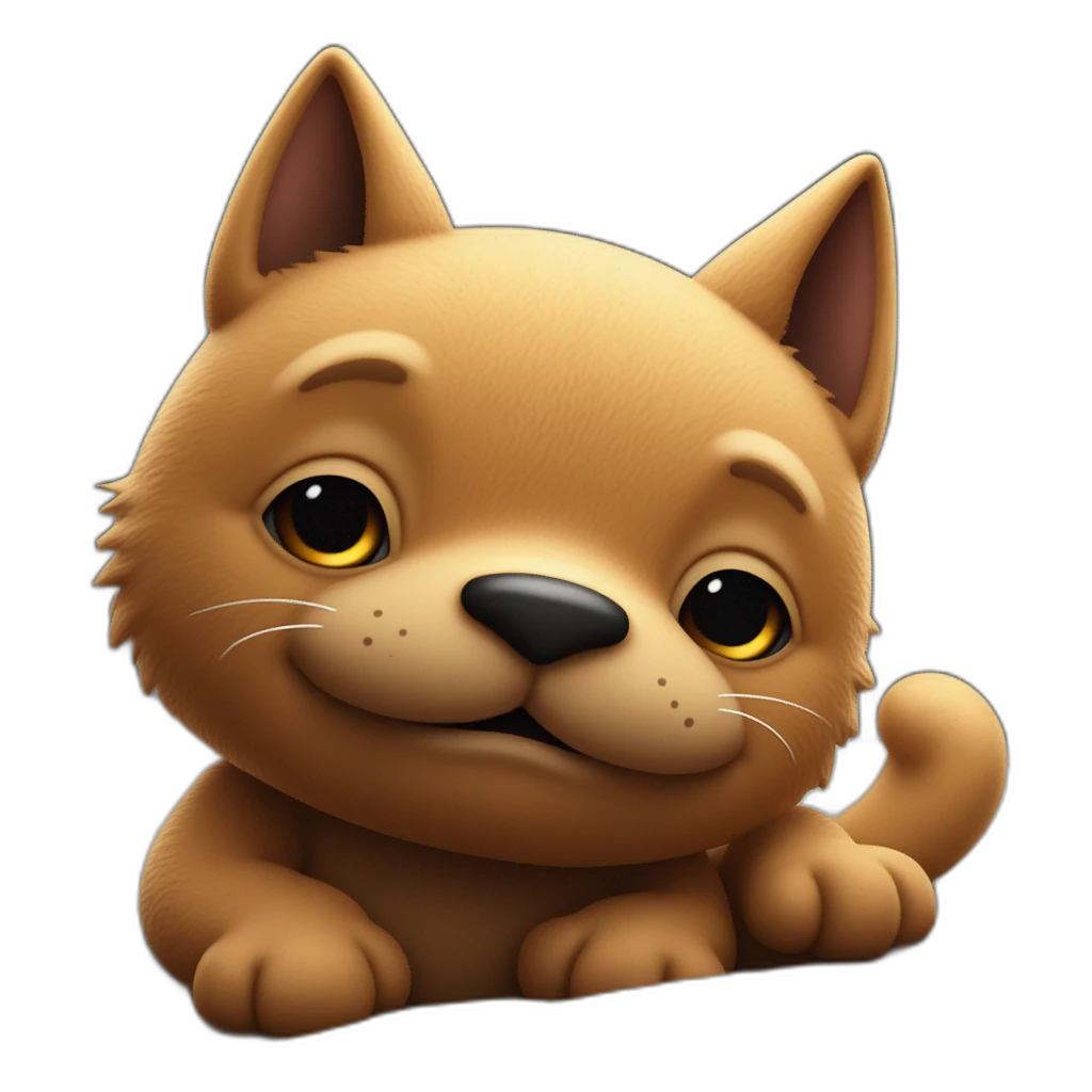 Бежевый бант-emoji