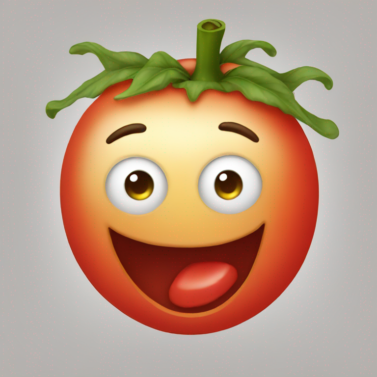 tomato having fun-emoji