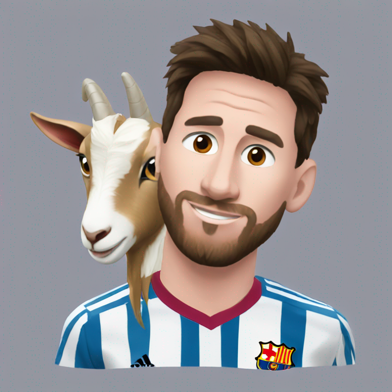 Messi goat-emoji