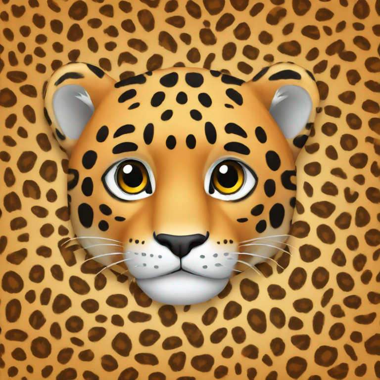 Leopardo arancio-emoji