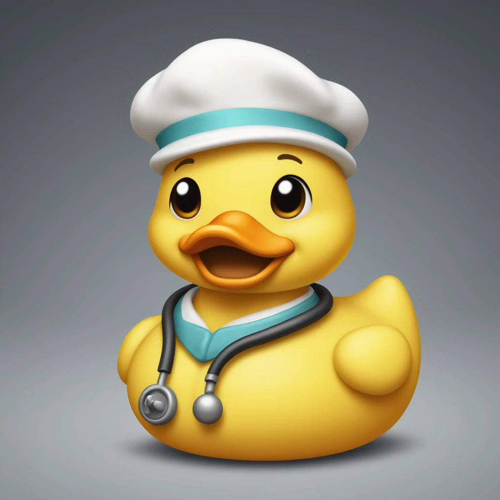 Doctor duck-emoji