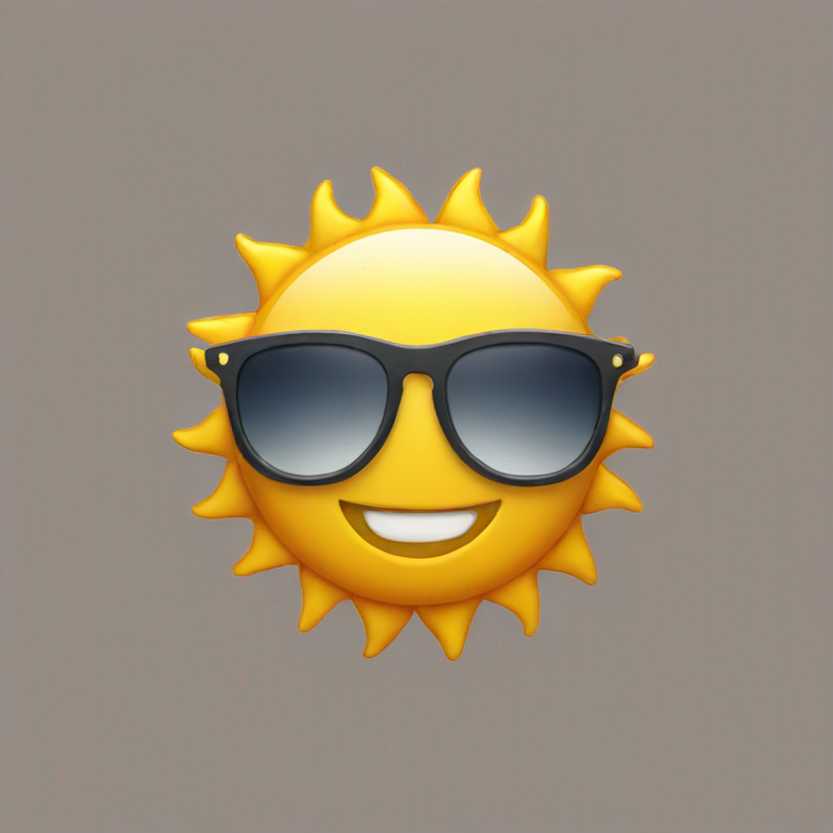 sun smiling with sunglasses-emoji