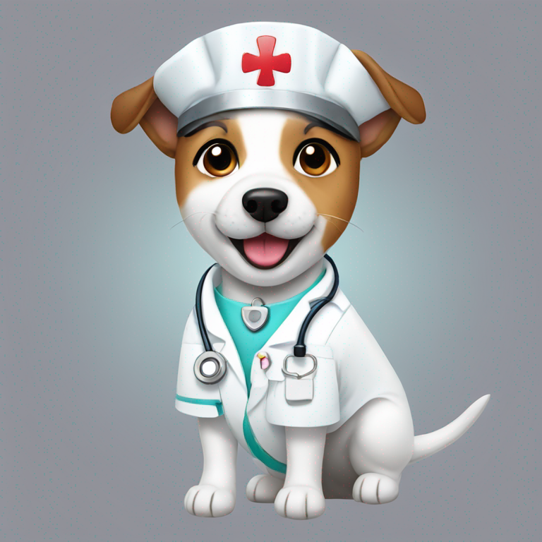 jack russell nurse-emoji