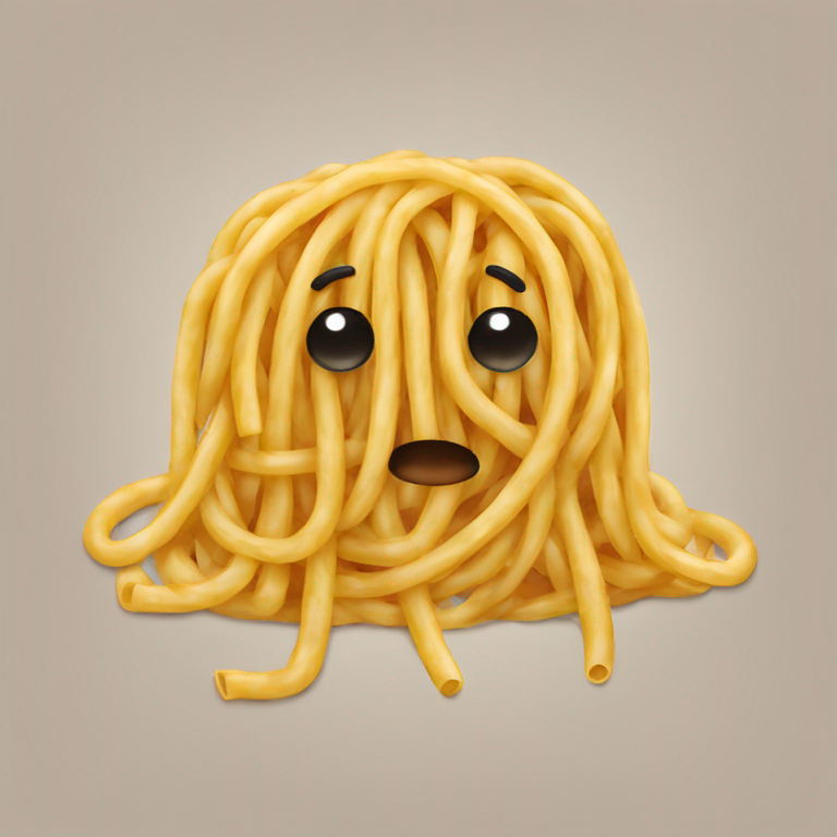 Spaghetti rossi con fumo-emoji