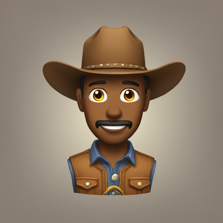 cowboy with lazzo-emoji