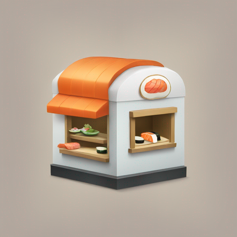 Sushi kiosk-emoji