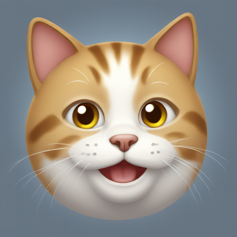 a happy cat-emoji